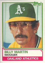 1983 Topps      156     Billy Martin MG